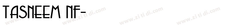 Tasneem NF字体转换